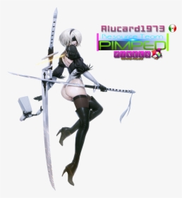 Nier Automata 2b Sword - Nier Automata Self Destruct, HD Png Download, Free Download