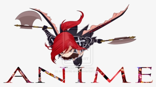 Transparent Anime Png - Fairy Tail Erza Png, Png Download, Free Download