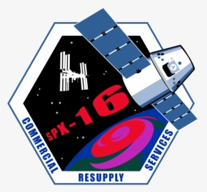 800px Spacex Crs 16 Patch - Space X Crs 16, HD Png Download, Free Download