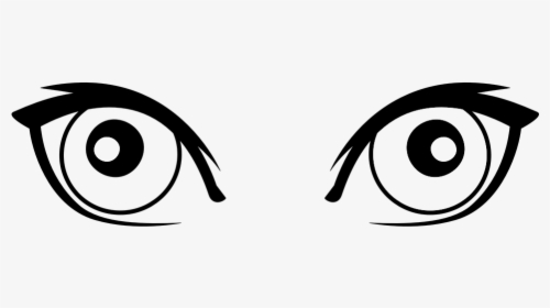Cartoon Eye Clip Art - Cat Eyes Black And White, HD Png Download - kindpng
