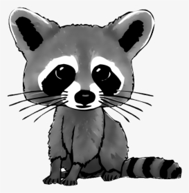 #freetoedit #raccooneyes #cute #racoon #vote4vote #like4like - Cartoon Drawing Of Raccoon, HD Png Download, Free Download