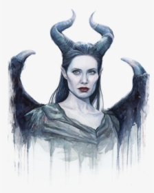 Maleficent Angelina Jolie Drawing, HD Png Download, Free Download