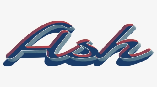 Ash 3d Letter Png Name - Graphic Design, Transparent Png, Free Download