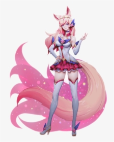 Star Guardian Ahri Render , Png Download - Star Guardian Syndra And Ahri, Transparent Png, Free Download