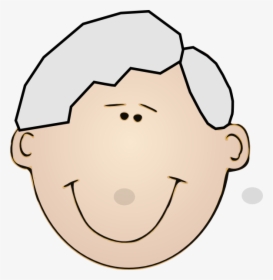 Head Clipart Grandfather - Grandfather Face Clipart, HD Png Download, Free Download