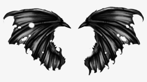 #demon #wings Demonwings - Realistic Devil Wings Drawing, HD Png Download, Free Download