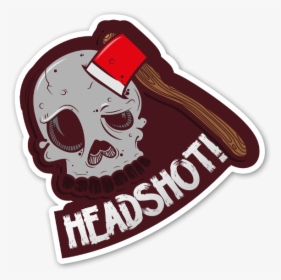 Head Shot Sticker - Label, HD Png Download, Free Download