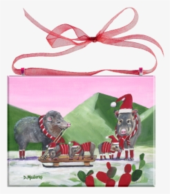 Javelina Holiday Glass Ornament - Working Animal, HD Png Download, Free Download