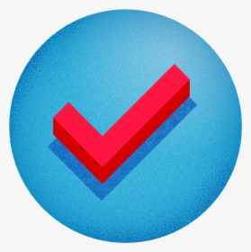 File - Blue Icon - Tick - Circle, HD Png Download, Free Download
