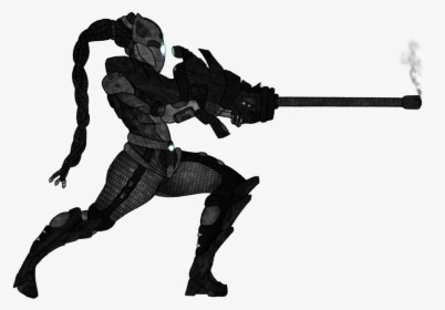 Action & Toy Figures Black Silhouette Action Fiction - Illustration, HD Png Download, Free Download