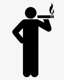Smoking - Smoking Person Icon Png, Transparent Png, Free Download