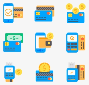 Cashless - Credit Card Phone Vector Icon Png, Transparent Png, Free Download