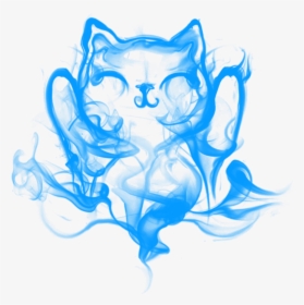 Freetoedit Cat Vape Smoke Cloud Blue - Cat Smoke Silhouette, HD Png Download, Free Download