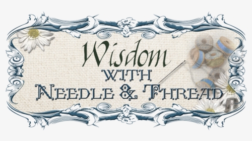 Wisdom With Needle And Thread - Poster, HD Png Download, Free Download