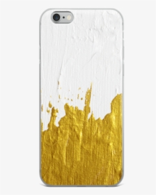 Gold Paint On White Iphone Case - Mobile Phone Case, HD Png Download, Free Download