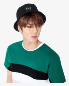 Exo Sehun Wearing Hat - Transparent Sehun Png, Png Download, Free Download