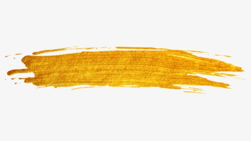 Gold Transparent Background Paint Stroke, HD Png Download, Free Download