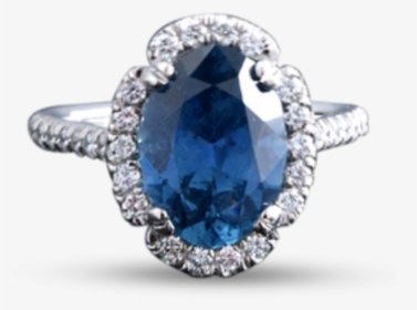 Montana Sapphire Ring, - Engagement Ring, HD Png Download, Free Download