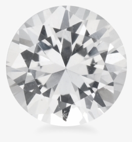 6mm Round Genuine White Sapphire - Round White Sapphire Stone, HD Png Download, Free Download