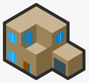 Simple Isometric House Drawing, HD Png Download, Free Download