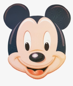 Mickey Mouse Face Mask - Cartoon, HD Png Download, Free Download