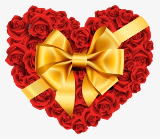 Rose Heart Png - Heart Of Roses Png, Transparent Png, Free Download