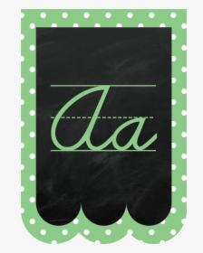 Chalk Scalloped Pennant Letters Pastel Cursive - Cursive, HD Png Download, Free Download