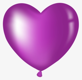 Pin By Jacqueline Anderson On Purple - Purple Heart Balloon Clipart, HD Png Download, Free Download