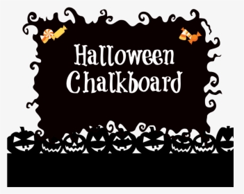 Halloween Chalkboard Banner, HD Png Download, Free Download