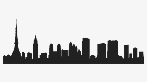 Silhouette At Getdrawings Com - Tokyo Skyline Silhouette Png, Transparent Png, Free Download