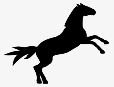 Horse Silhouette - Horse Jumping Silhouette Cartoon, HD Png Download, Free Download