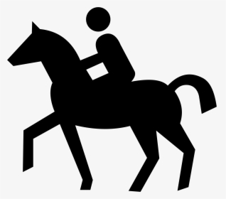 Silhouette Horse Riding At Getdrawings - Riding Horse Icon Png, Transparent Png, Free Download