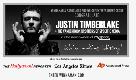 Justin Timberlake , Png Download - Los Angeles Times, Transparent Png, Free Download