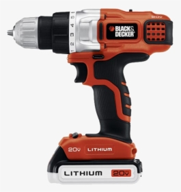 Black & Decker Ldx120c Max Lithium-ion Cordless Drilldriver - Anatomy Of A Drill, HD Png Download, Free Download
