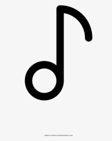 Quarter Note Coloring Page - Circle, HD Png Download, Free Download