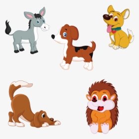 Dog Euclidean Vector Icon - Transparent Farm Animal Clipart, HD Png Download, Free Download