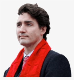 Justin Trudeau Wearing Red Scarf - Justin Trudeau Png, Transparent Png, Free Download
