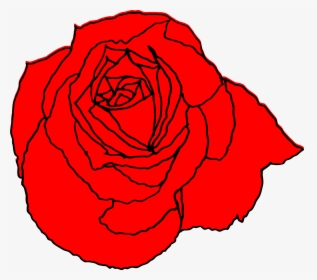 Transparent Drawn Flower Png - Red Flower Drawing, Png Download, Free Download