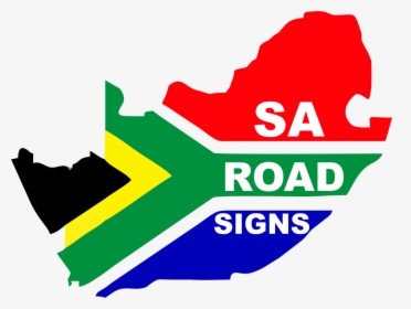 Cropped Sa Road Signs A2 2 - South Africa Map Flag, HD Png Download, Free Download