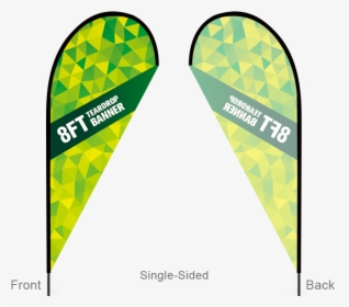 8ft Teardrop Flag With Ground Stake - Tear Drop Flag Png, Transparent Png, Free Download