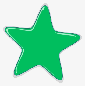 Green Star Clip Art - Clipart Red Star, HD Png Download, Free Download