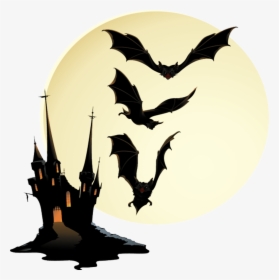 Halloween Haunted House Spooky Clip Art - Haunted House Transparent Background, HD Png Download, Free Download