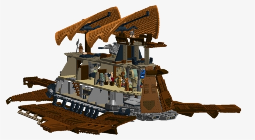 Sail Barge 12 - Lego Star Wars Moc Ships, HD Png Download, Free Download