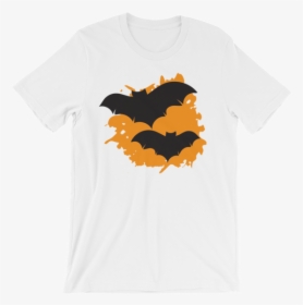 Halloween Bats T-shirt White Unisex - You Can Hack Me, HD Png Download, Free Download