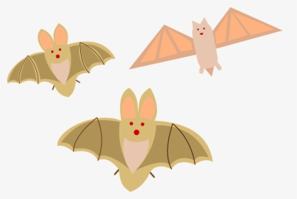 Halloween Bats Birds Free Picture - Cute Bat Clipart, HD Png Download, Free Download