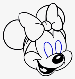 How To Draw Minnie Mouse In A Few Easy Steps Easy Drawing - Minnie Mouse Simple Drawing, HD Png Download, Free Download