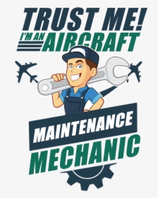 Aircraft Maintenance Mechanic Png - Airplane, Transparent Png, Free Download
