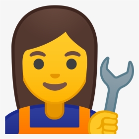 Woman Mechanic Icon - Emoji Mulher Png, Transparent Png, Free Download