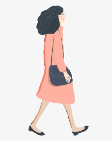 Winter Cartoon Woman Character Png And Psd - Fashion Illustration, Transparent Png, Free Download