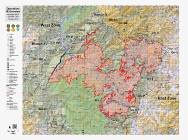 An Infrared Map Of The Klondife Fire Showing The Most - Atlas, HD Png Download, Free Download